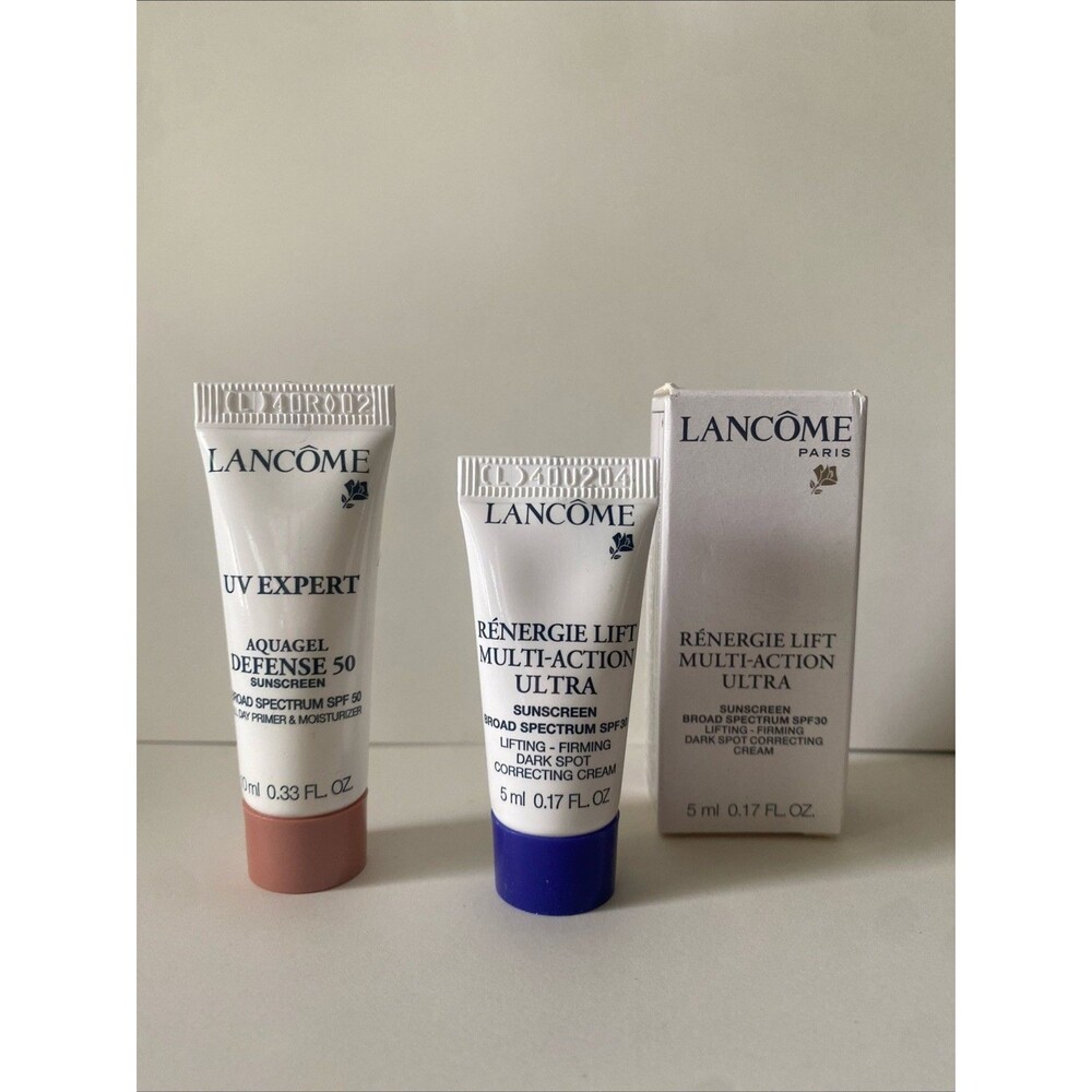 Lancome UV Expert Aquagel Defense Sunscreen + Renergie Lift Ultra - Both SPF 50